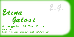 edina galosi business card